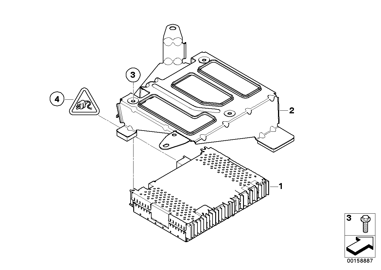 BMW 65156960708 Bracket Iboc-Tuner