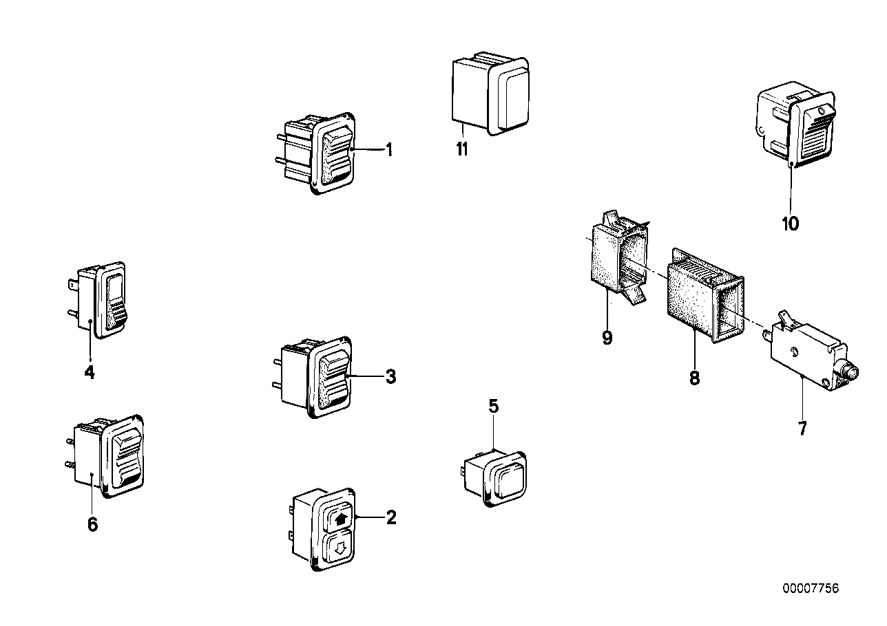 BMW 61311366458 Switch