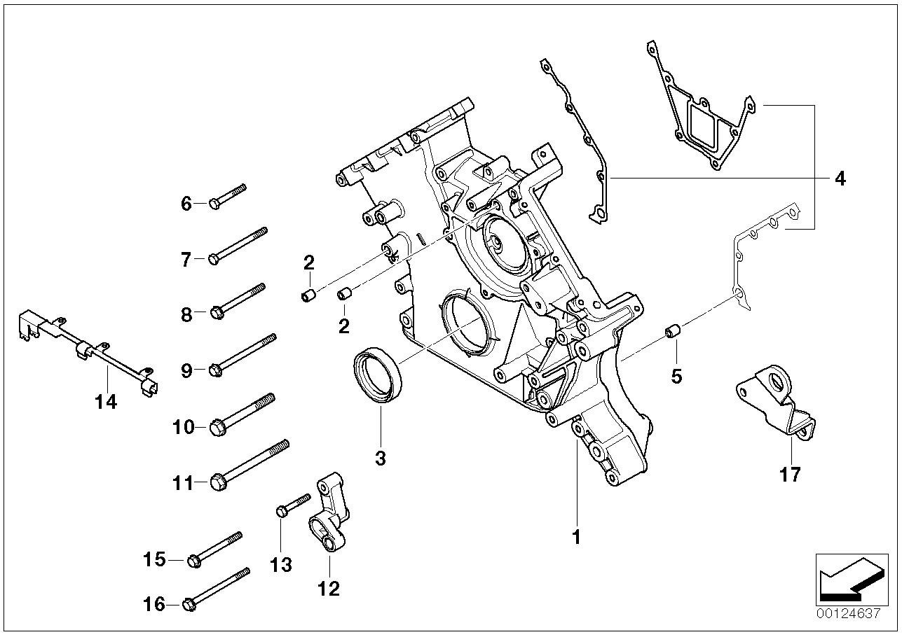 BMW 12421407828 CABLE GUIDE