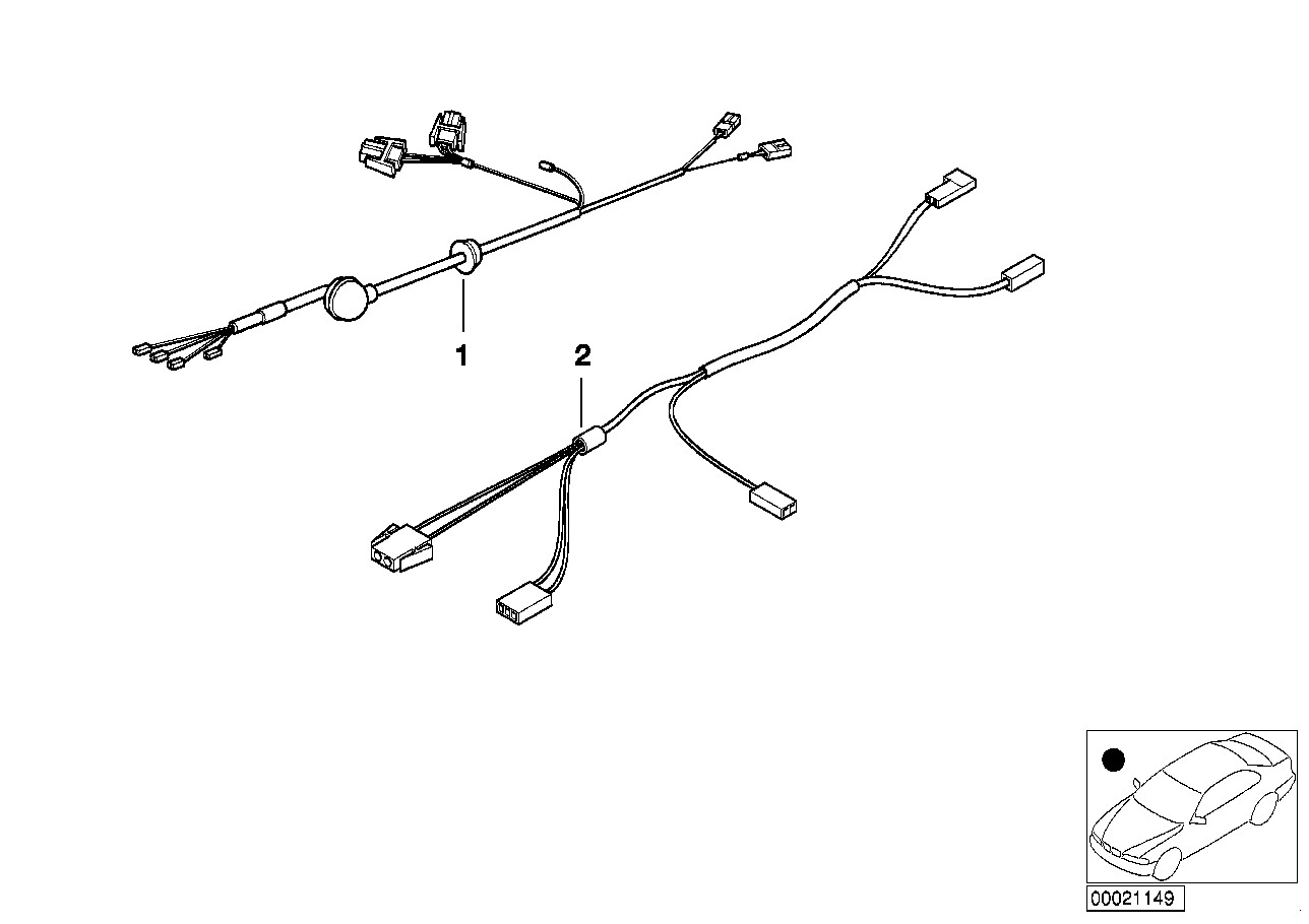 BMW 65128377785 Wiring Set, Trunk Lid Antenna Amplifier