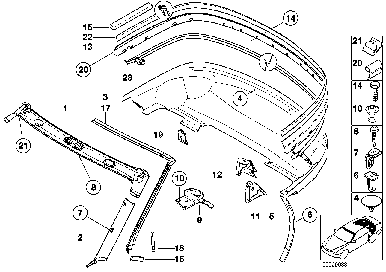 BMW 51447894523 Covering Apron Left