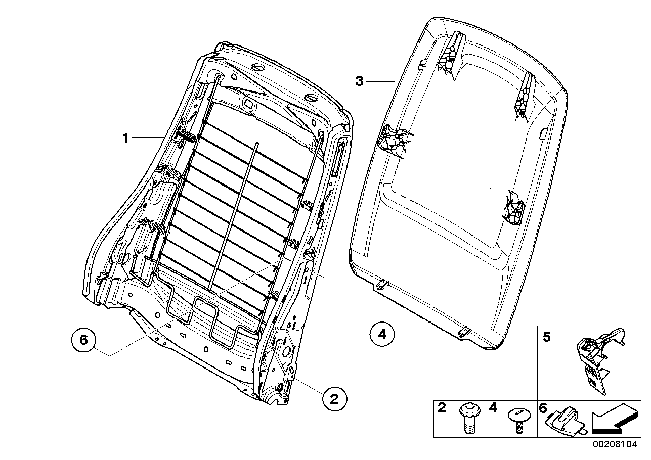 BMW 52106982923 Clip