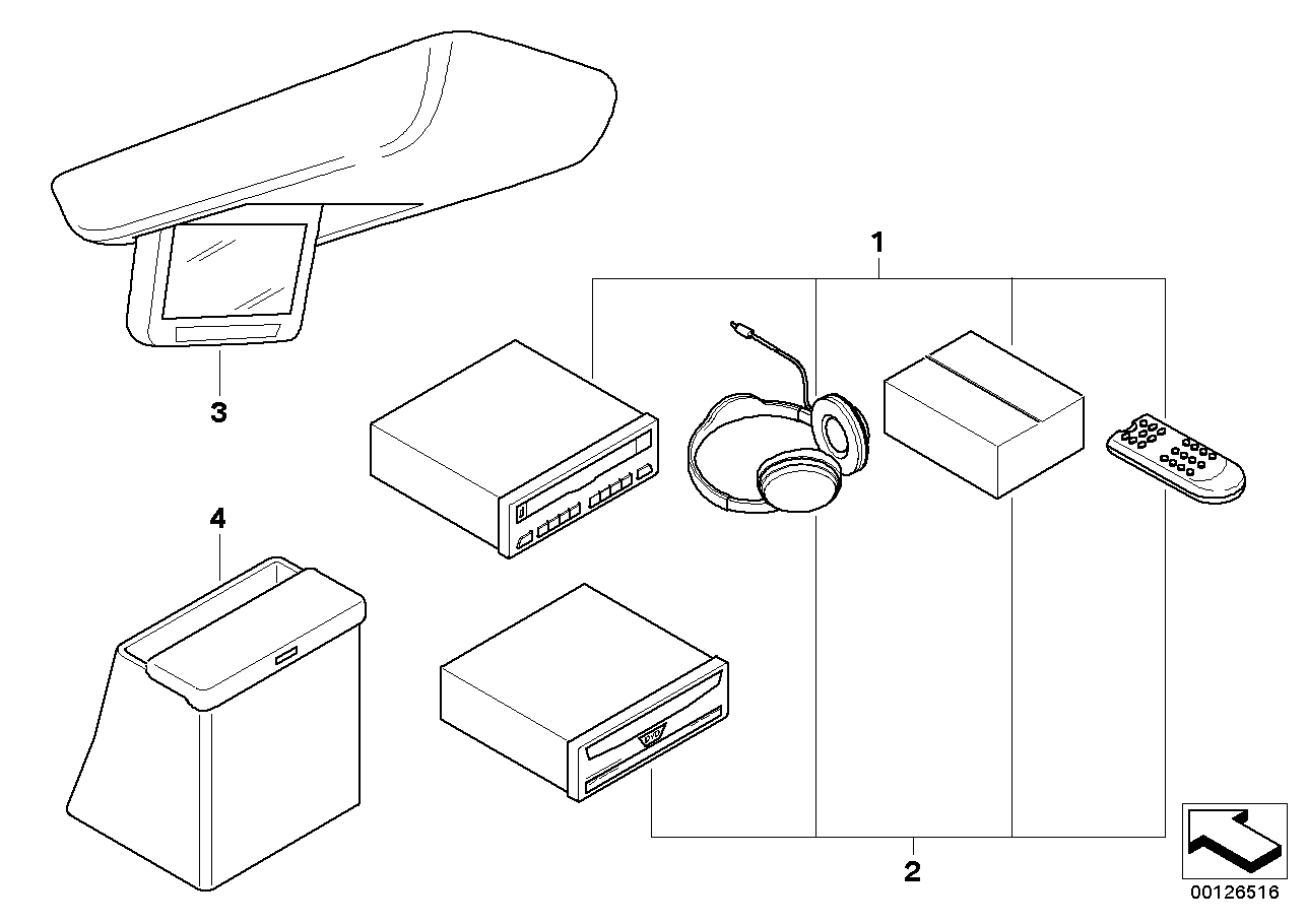 BMW 84110018036 Vcr Electronics Kit