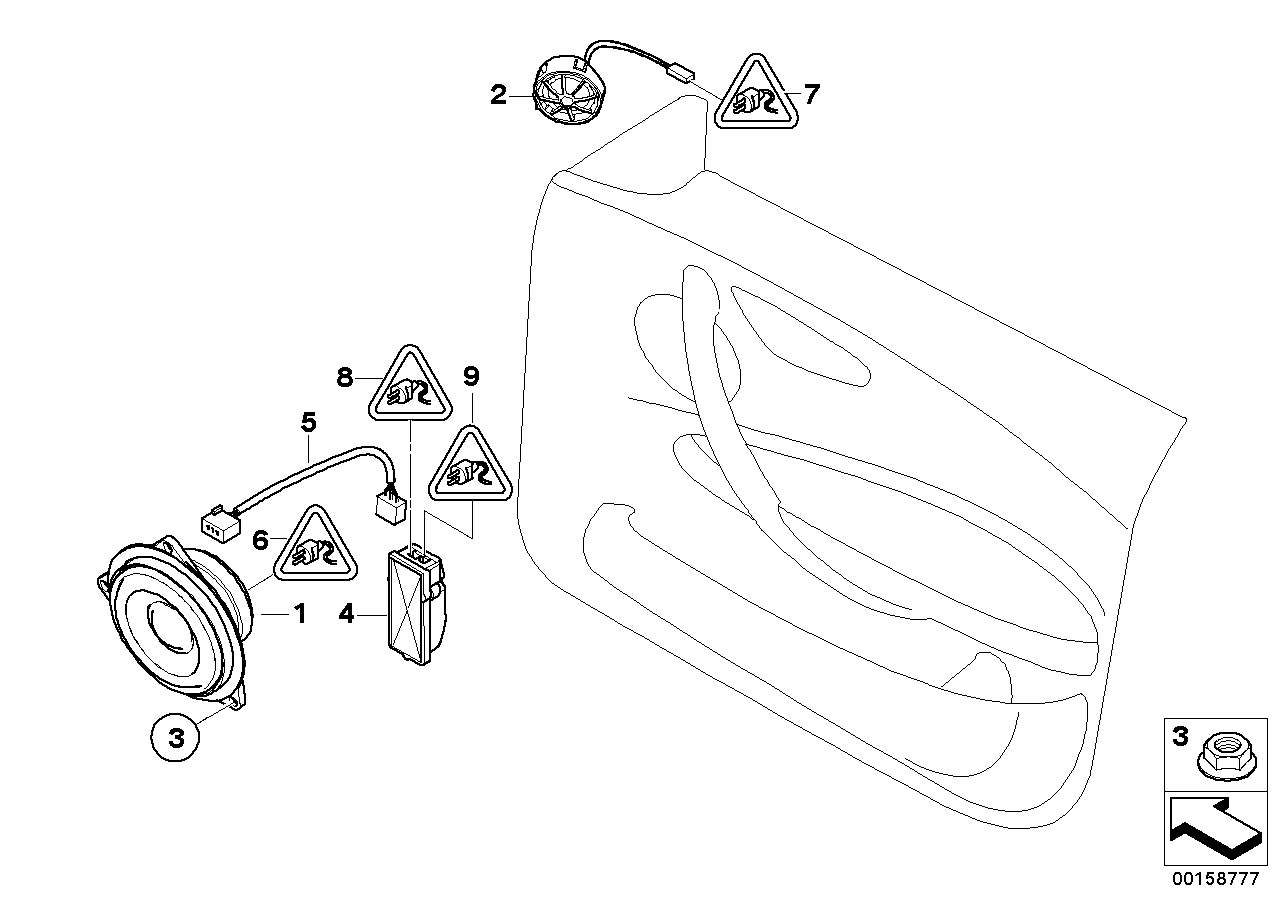 BMW 65137839851 Tweeter, Individual Audio