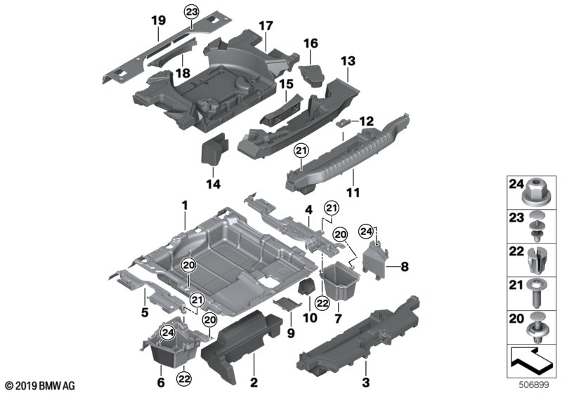 BMW 51477441111 Support For Lashing Eye