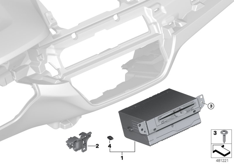 BMW 65128707200 Headunit High 2