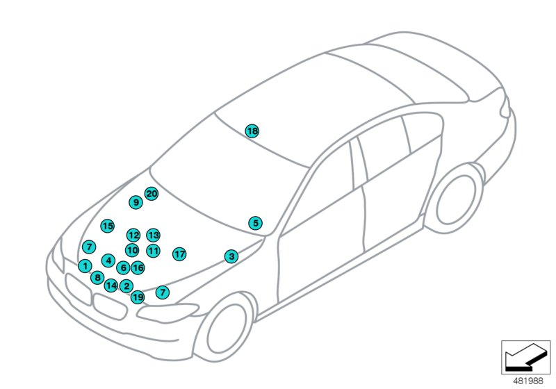 BMW 71246862644 Label "Brake Fluid"