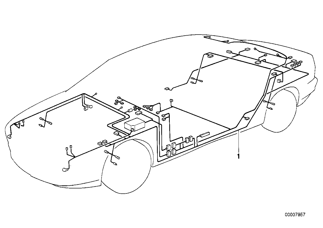 BMW 61118374347 Main Wiring Harness