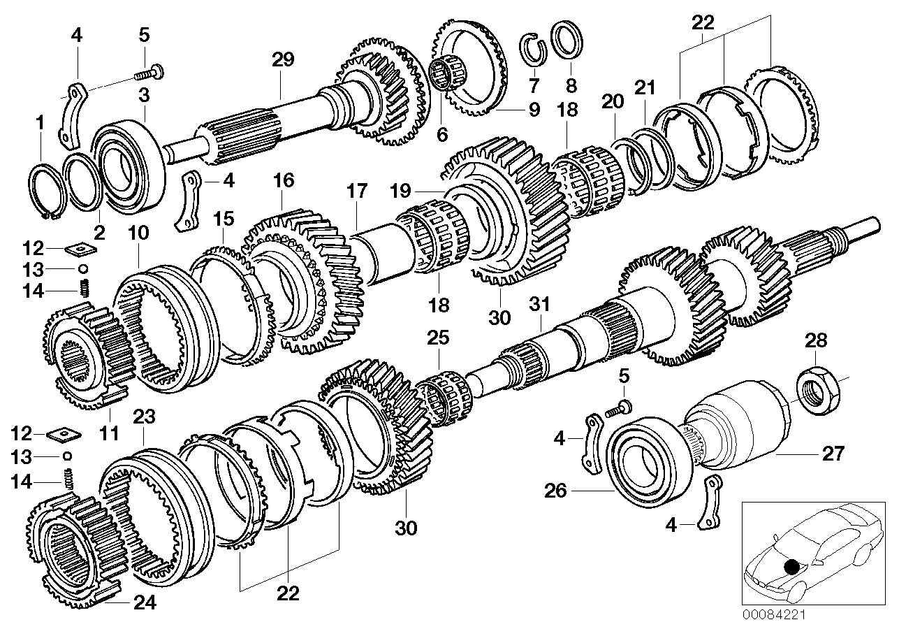 BMW 23217511857 Output Flange