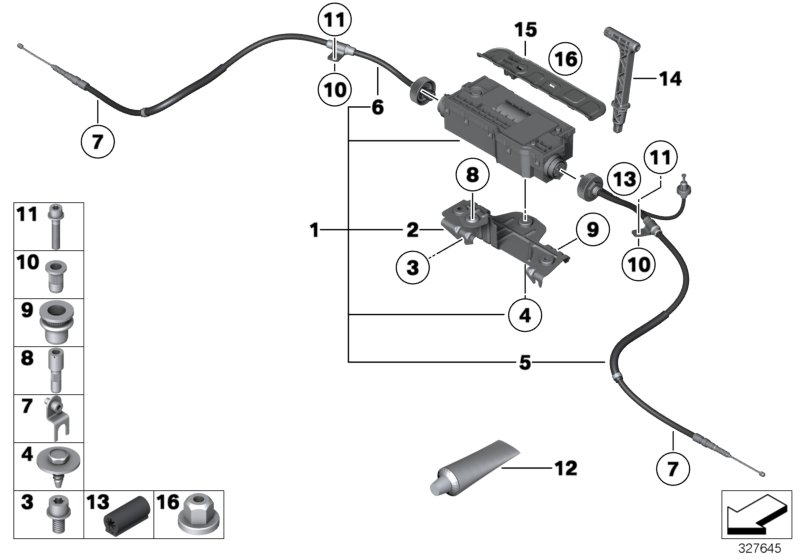 BMW 34436882005 ACTUATOR WITH CONTROL UNIT
