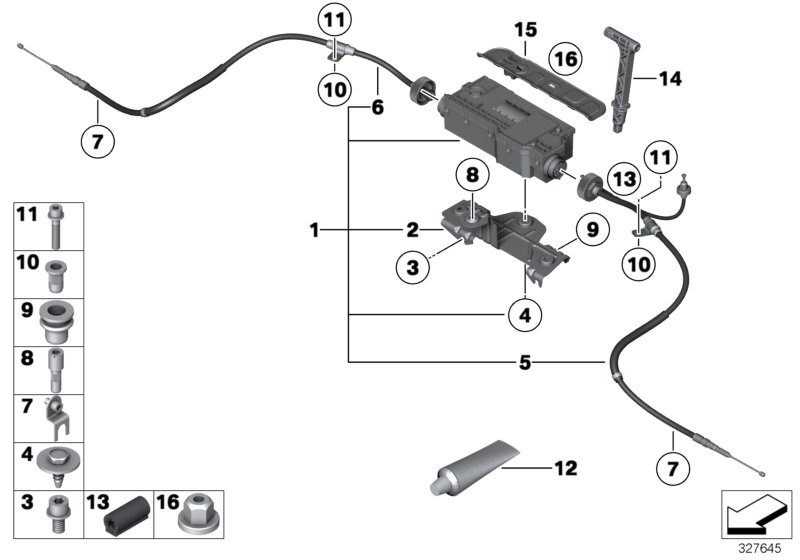 BMW 34436773602 Spring Clip