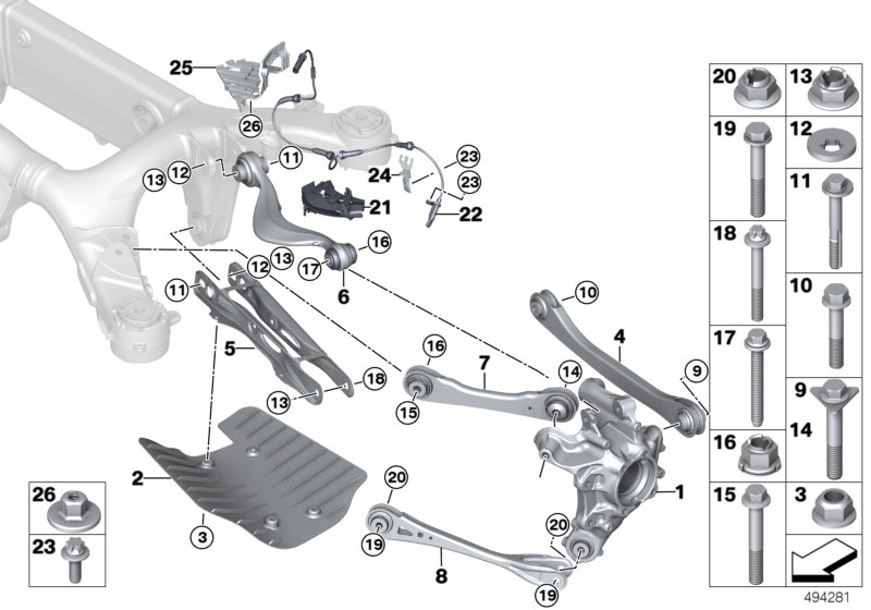 BMW 34526869996 Bracket, Right