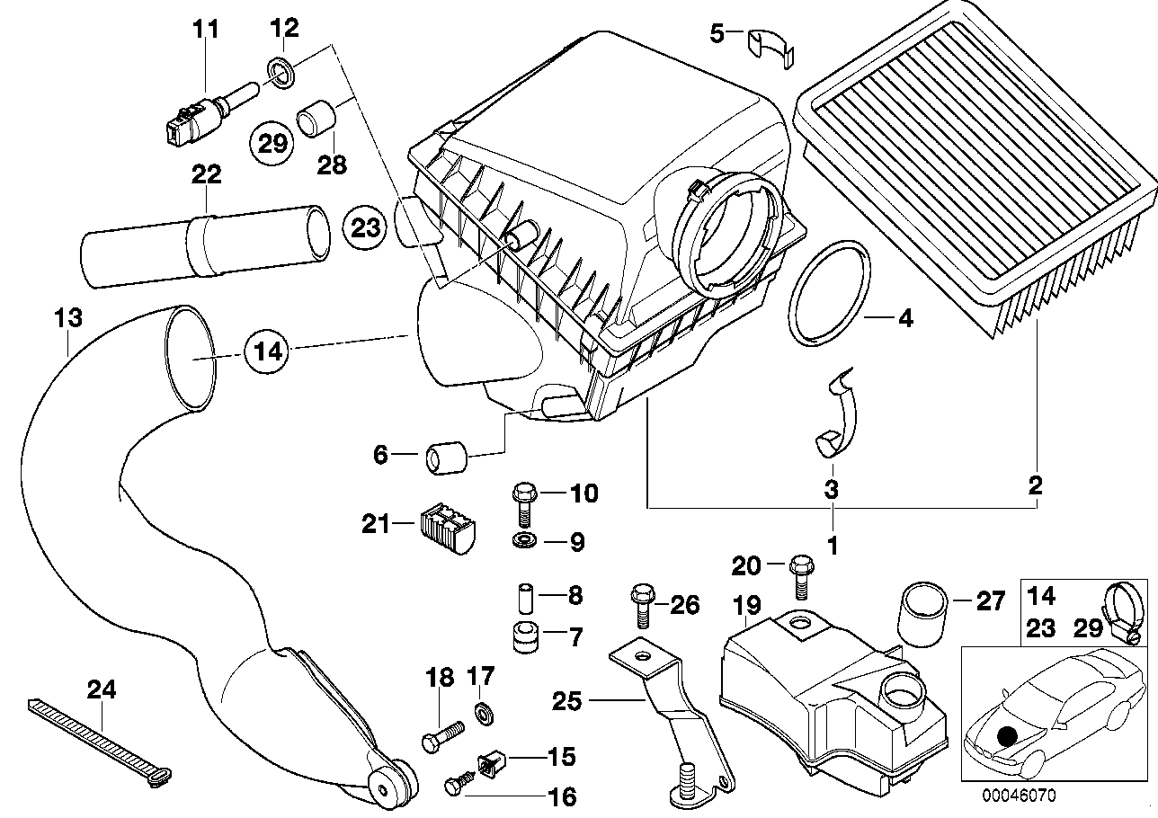 BMW 13711432412 Resonator Holder