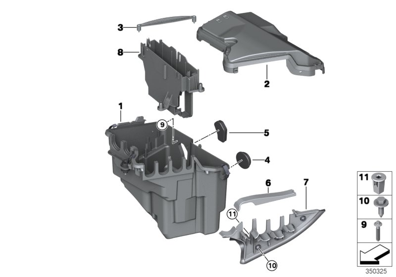 BMW 12907623665 PLASTIC BOLT