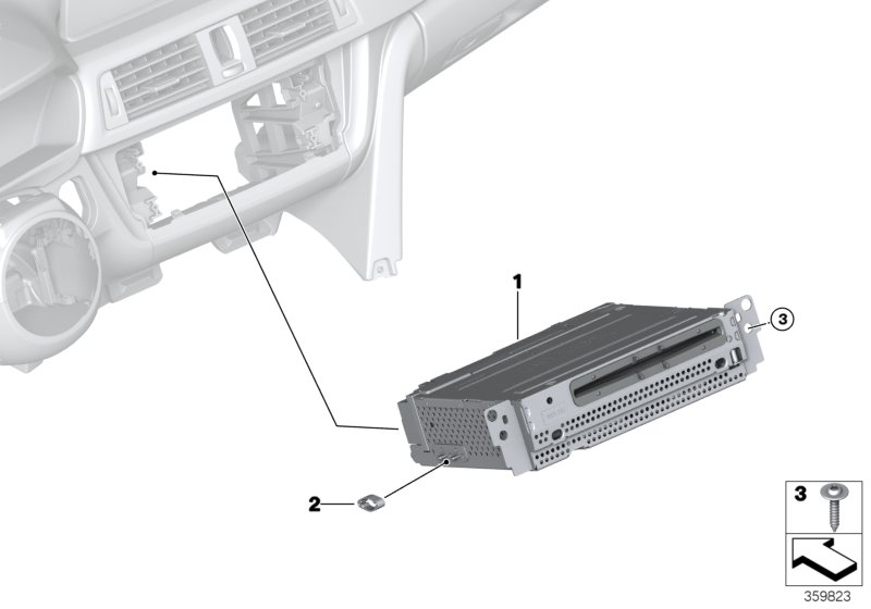 BMW 65128720682 Head Unit Basic Media 2