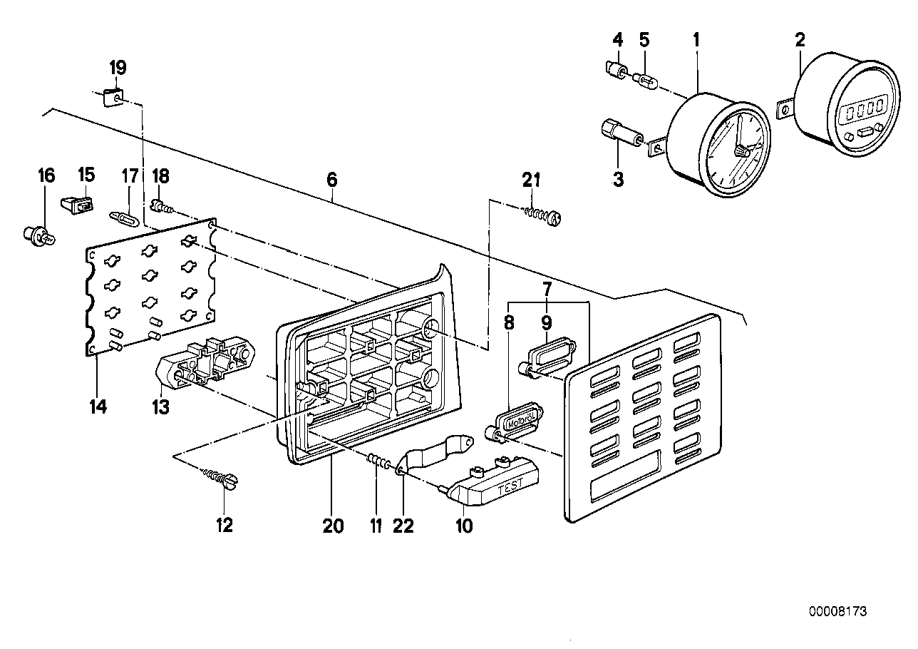 BMW 62131356825 Nut