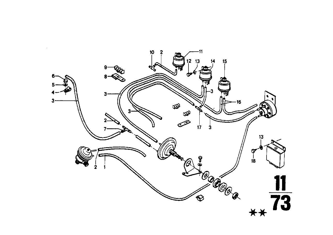 BMW 11641257674 Distribution Piece