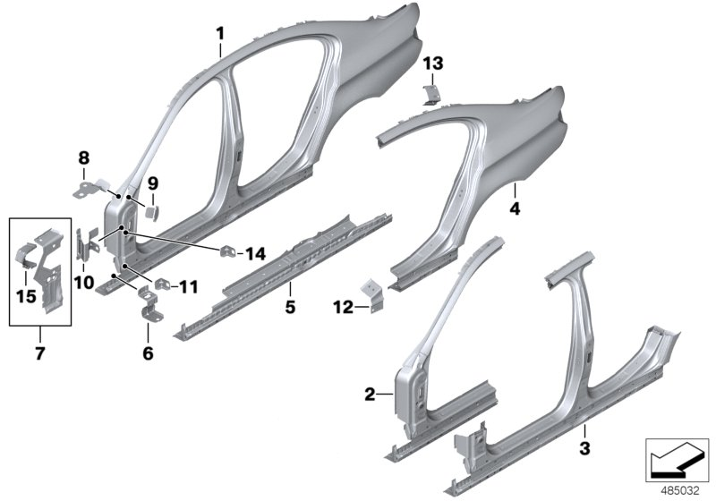 BMW 41217179334 Holder, Cross-Member