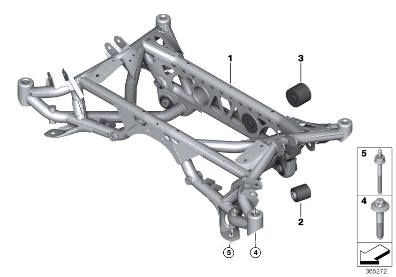 BMW 33178094690 Rubber Mounting Rear