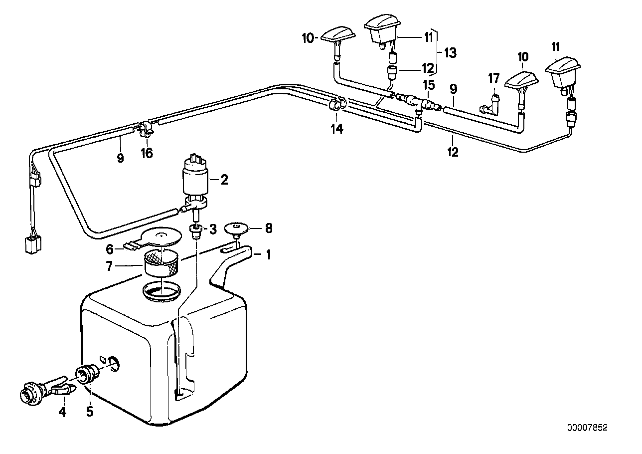 BMW 61121380673 Wiring Spraying Nozzle