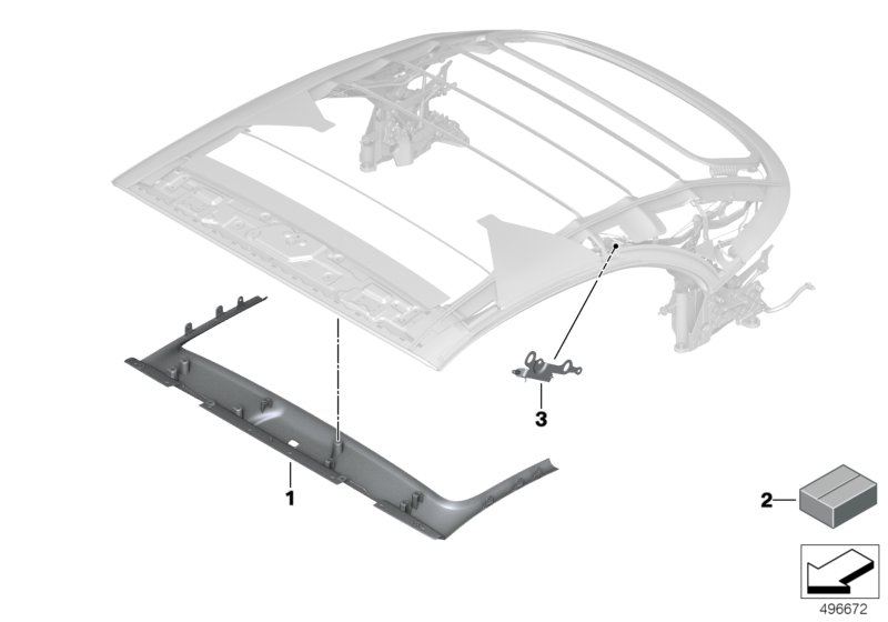 BMW 54349448956 FASTENING SET FOR COVERS