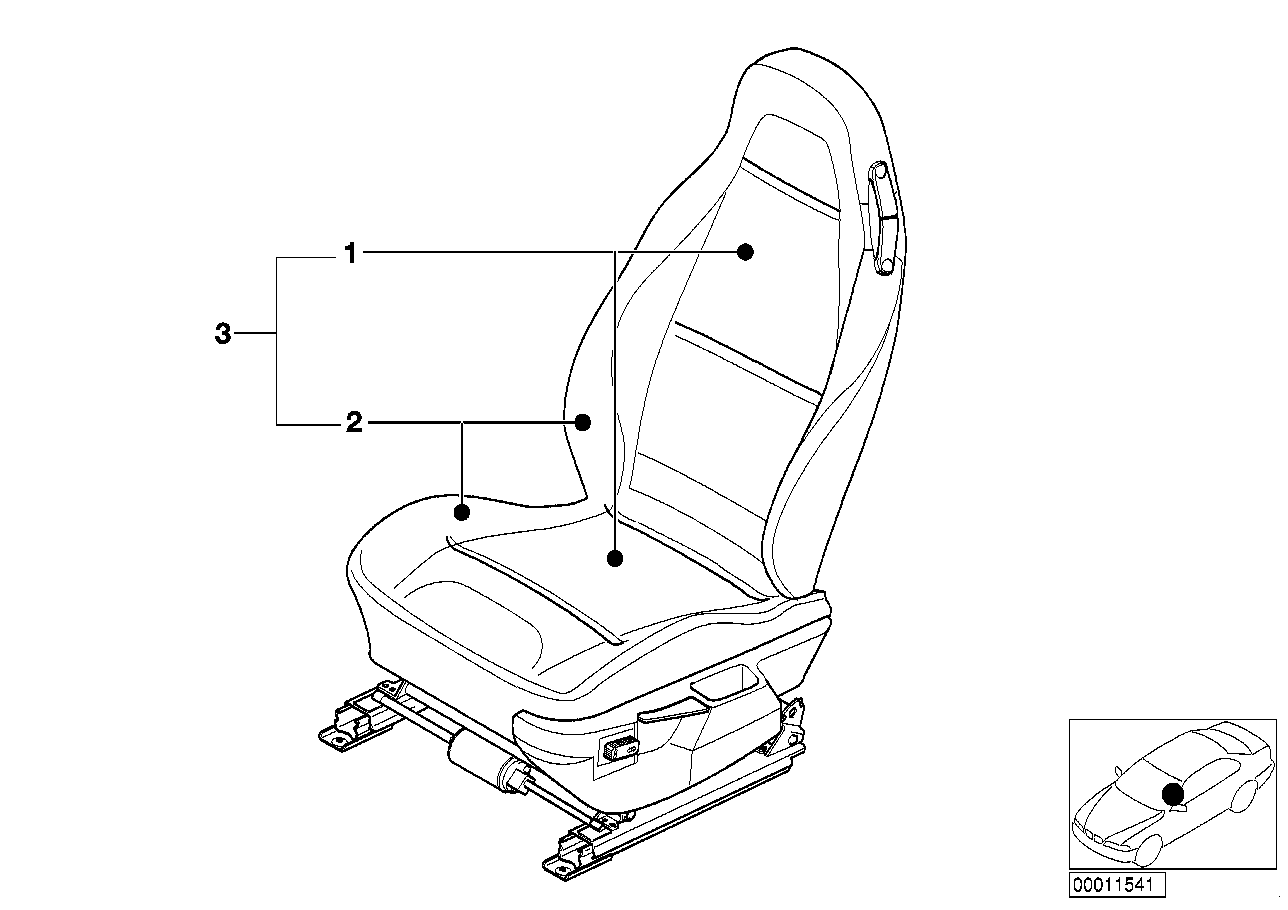 BMW 51928237363 Leather Upholstery, Oregon Point
