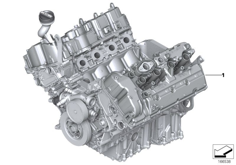 BMW 11002296764 Exchange Short Engine