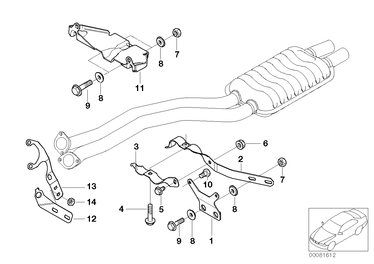 BMW 18207508518 Connection Plate