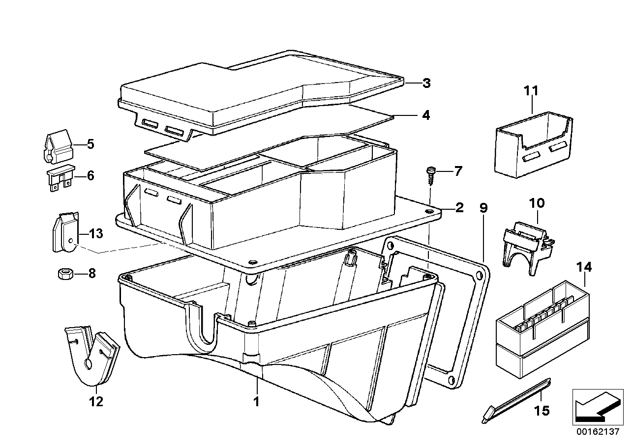 BMW 61131387129 Slider