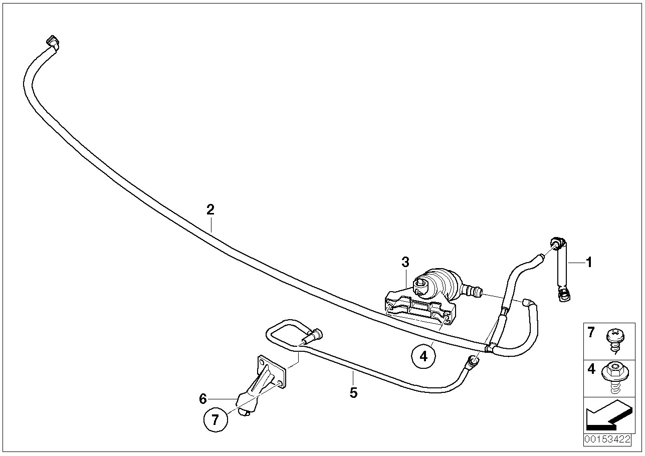 BMW 61677174599 High Pressure Pipe