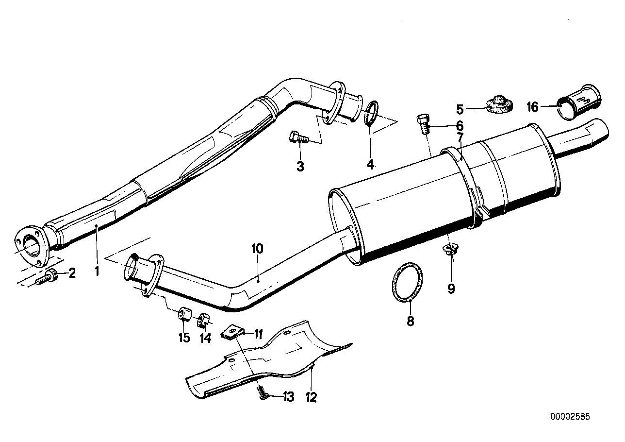 BMW 82119413970 Tailpipe Trim, Chrome