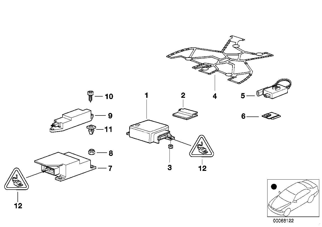 BMW 61138365936 Lock