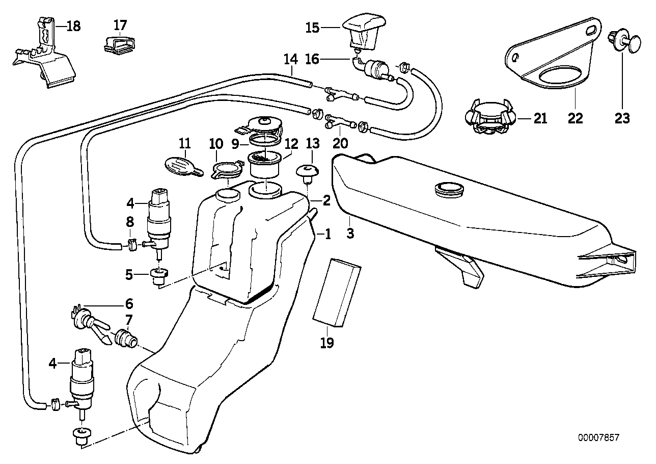 BMW 61661379203 Heated Spray Nozzle