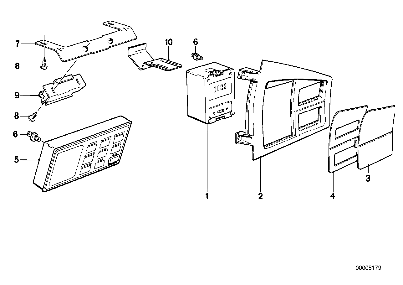 BMW 62131367688 Cover.Car Computer/Timer Additio.Heater