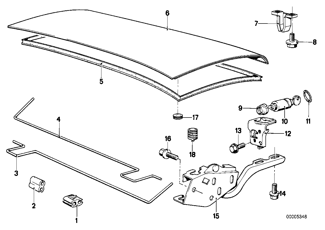 BMW 51241826535 Catch Lower Part