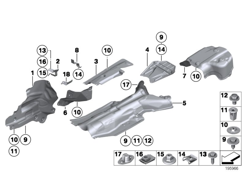 BMW 51487191082 Heat Resistance Plate Engine Support