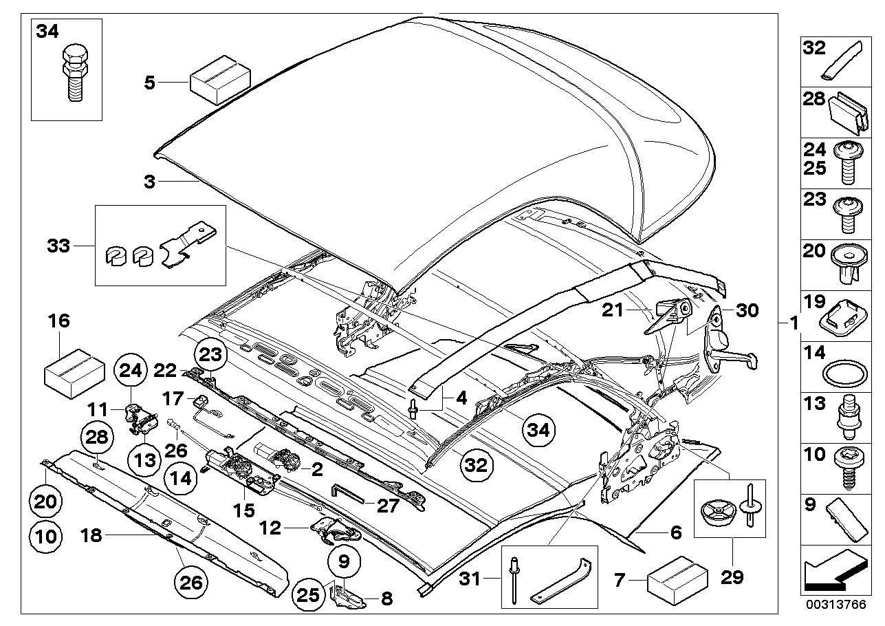 BMW 54347190736 Centering Pin