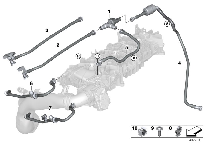 BMW 13907935187 Suction Jet Pump With Line