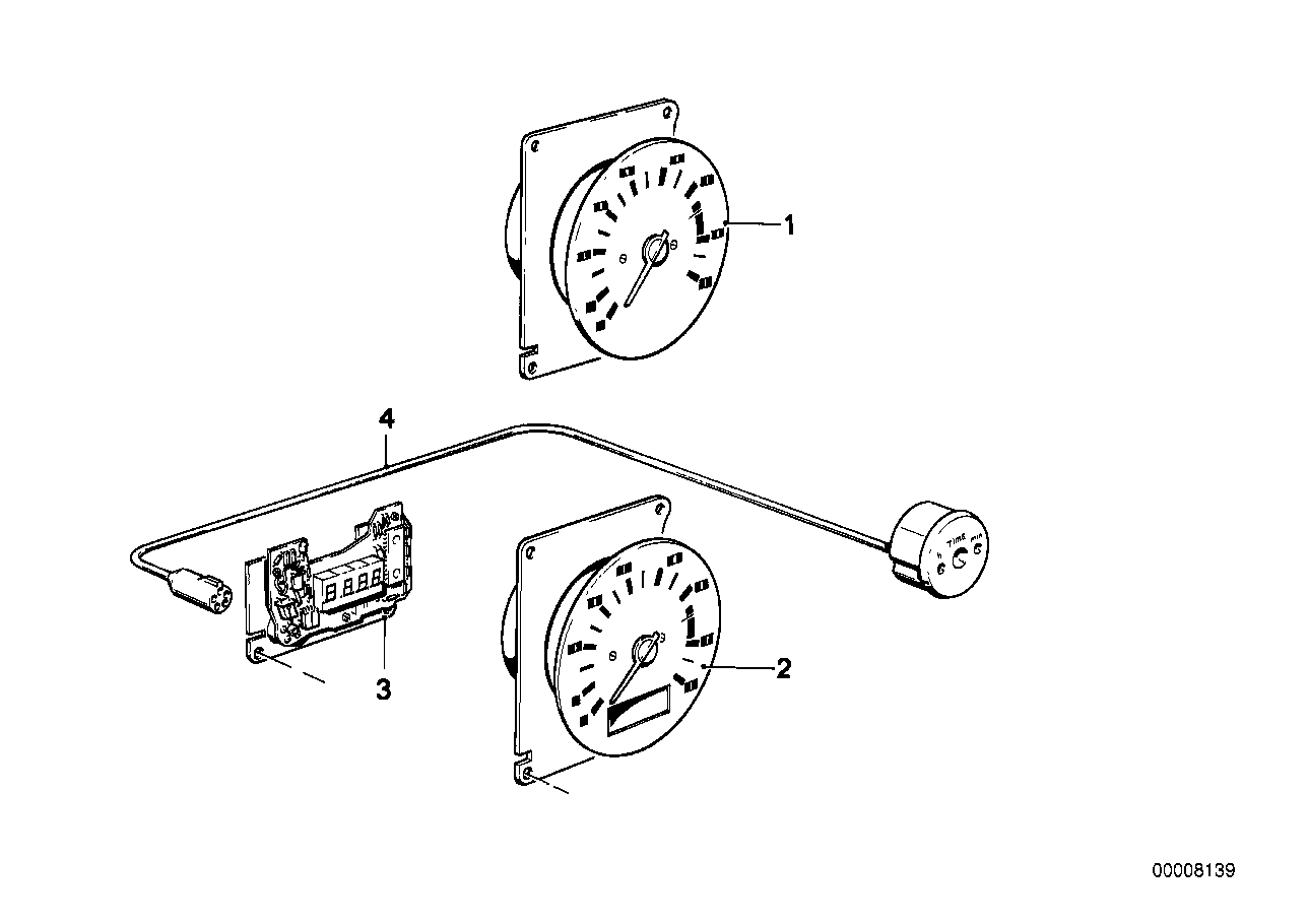 BMW 62131366828 Revolution Counter