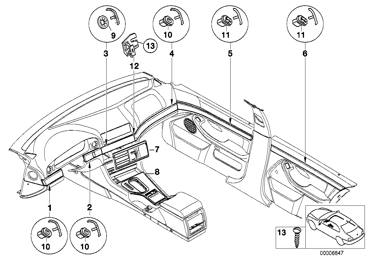 BMW 07119907818 Fillister Head Self-Tapping Screw