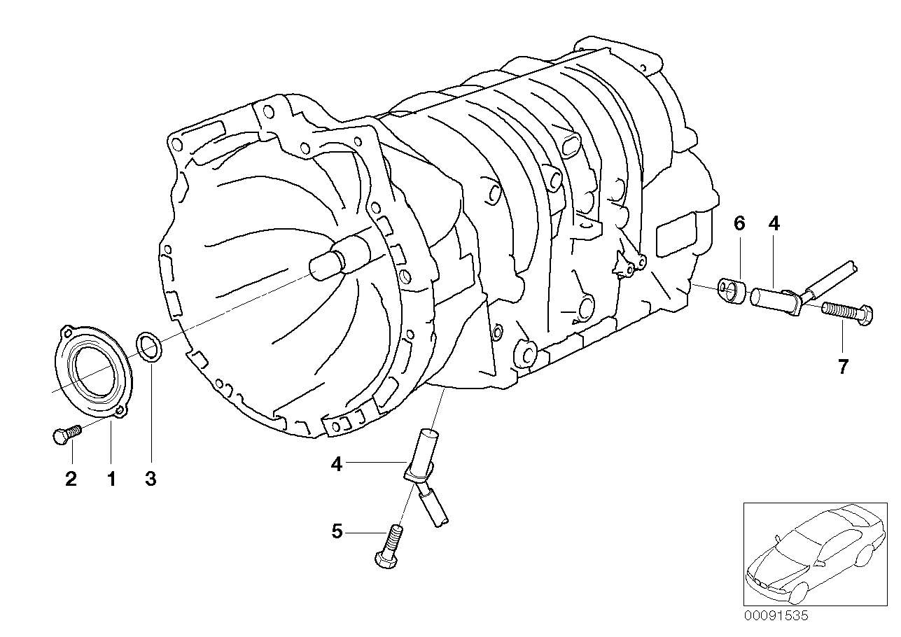 BMW 24121423529 Shaft Seal