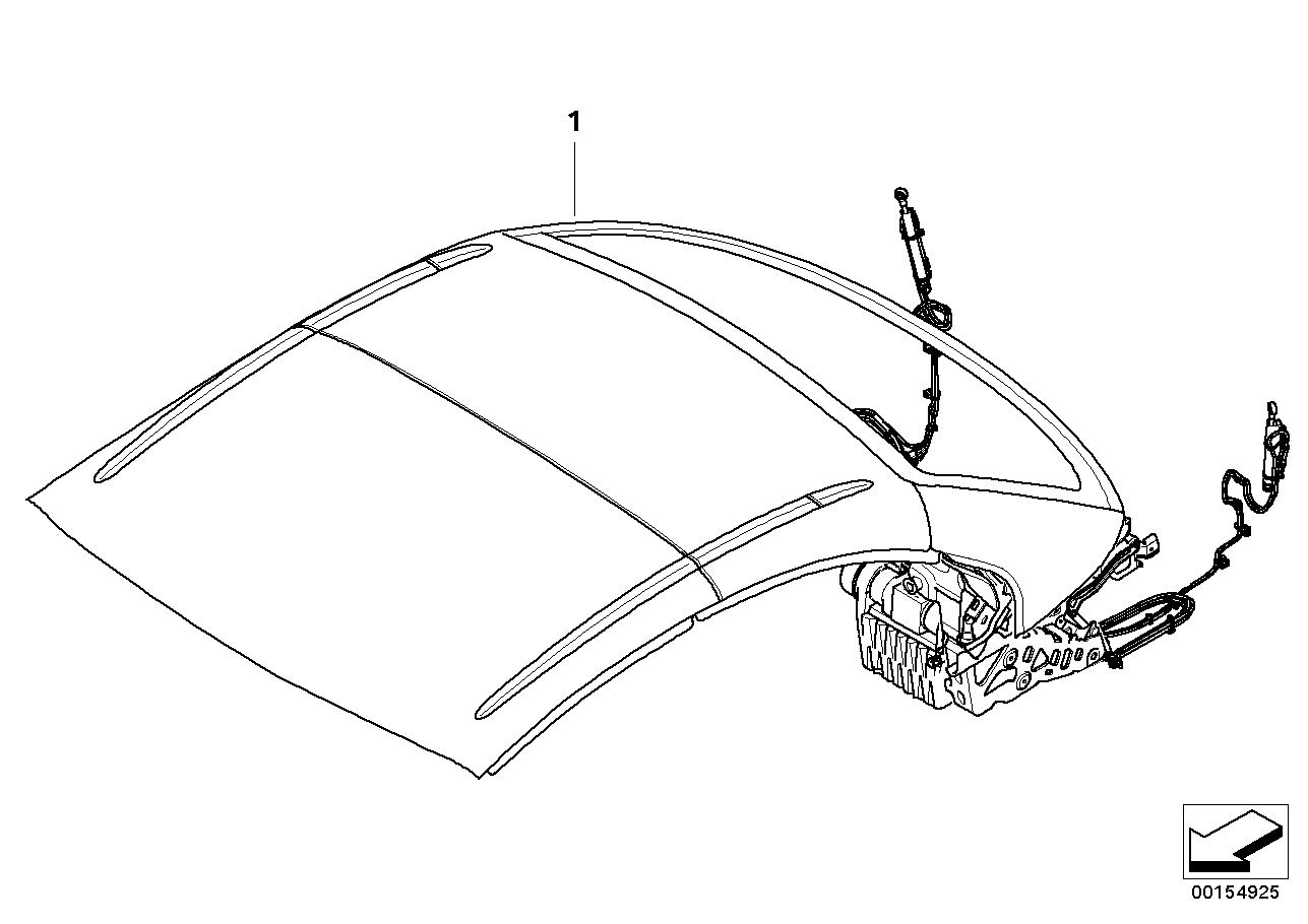 BMW 54377199571 Roof Module