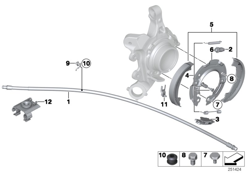 BMW 34406851831 Spring Clip