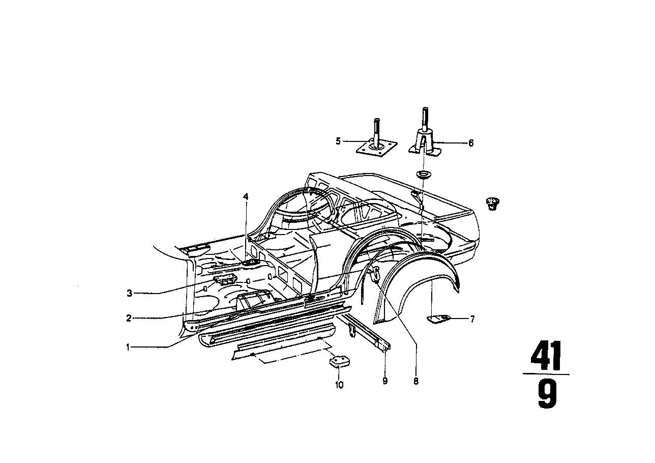 BMW 41351840033 Jack Fixture