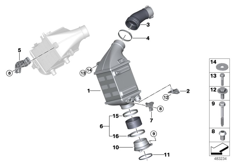 BMW 13907992158 DISTRIBUTION PIECE HOLDER