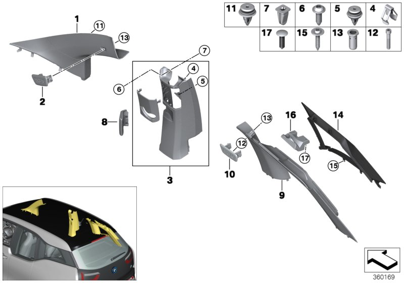 BMW 07142758580 Plug-In Retainer