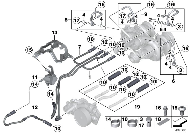 BMW 11538092360 Set Hose Pipe