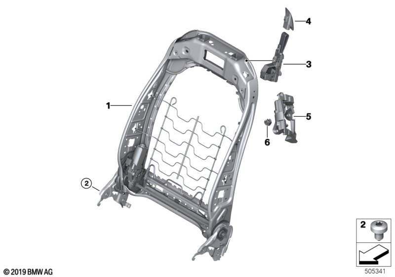 BMW 52107498800 UNLOCKING UNIT, RIGHT