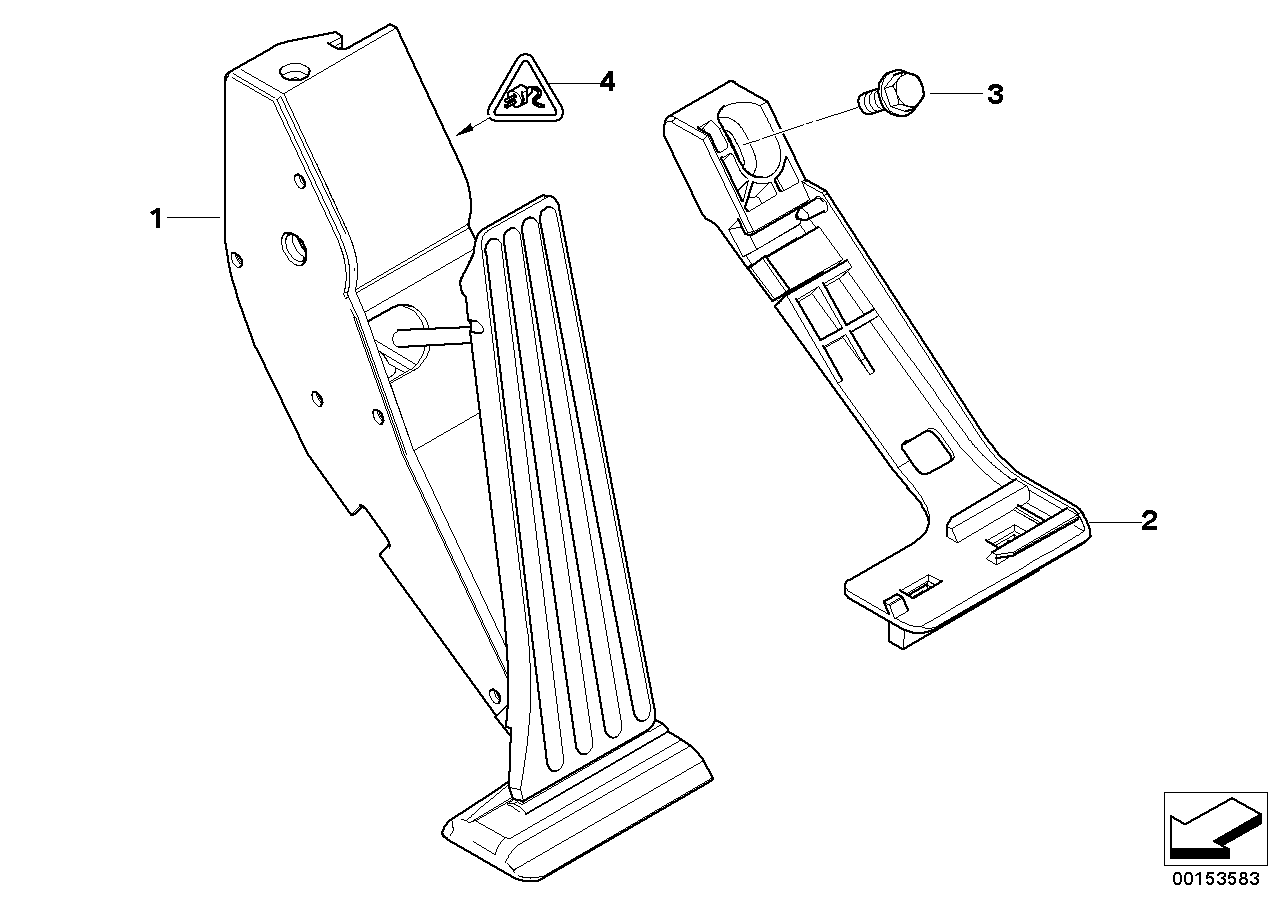 BMW 35426772705 Accelerator.Pedal Module,Automatic Gearbox