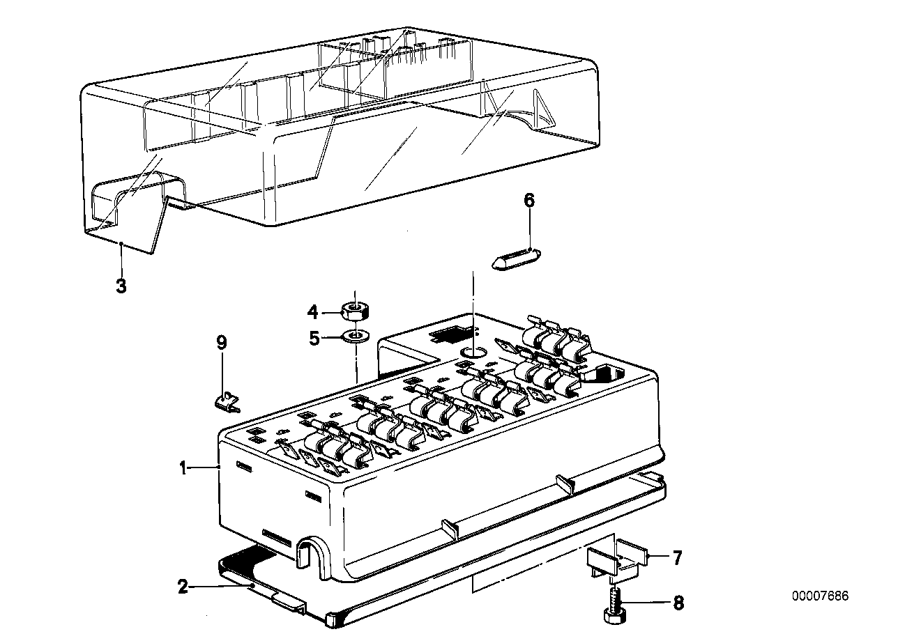 BMW 61131363935 Fuse Box